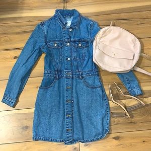Long Sleeve Denim Dress